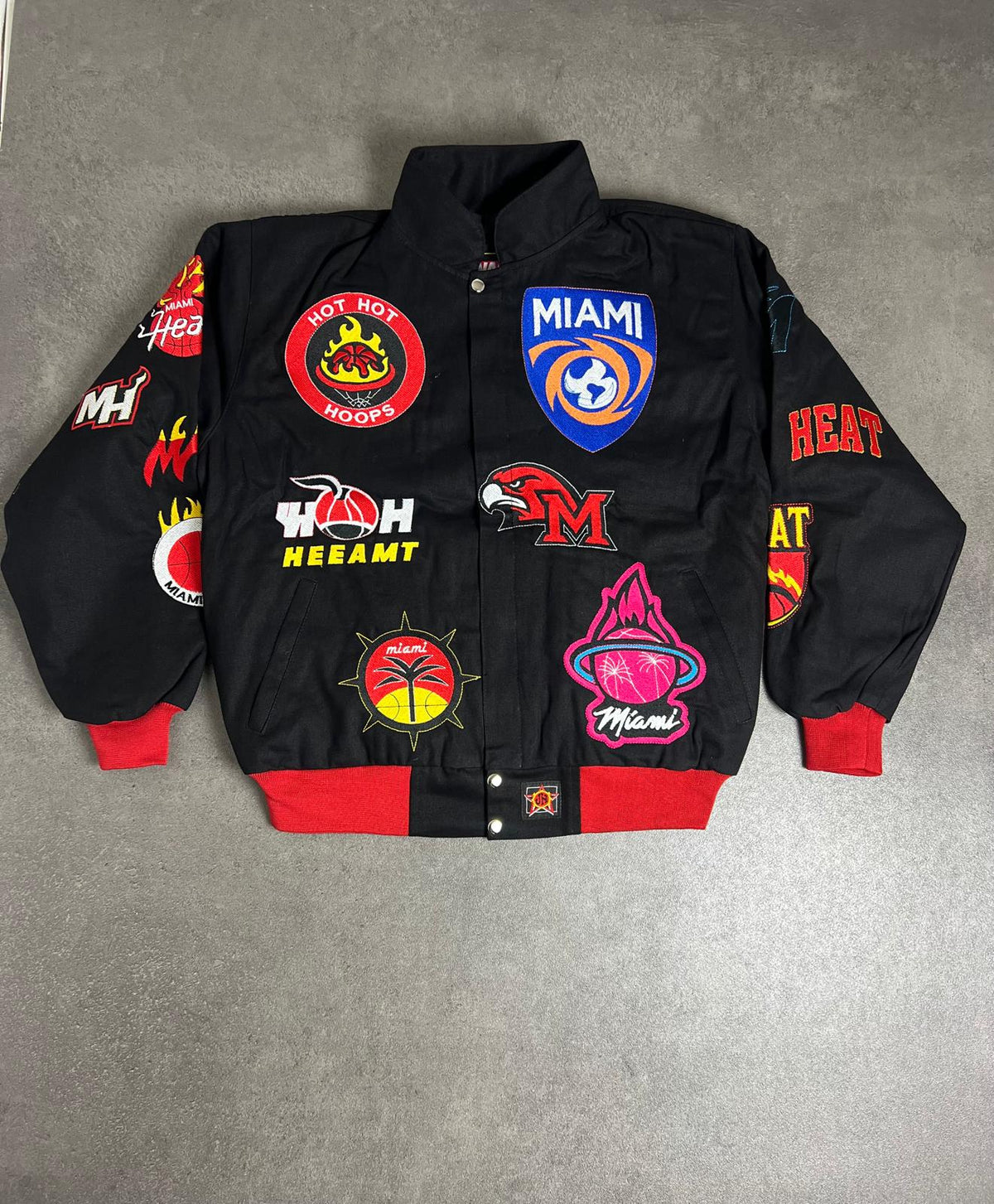 Miami Vintage Racing Jacket - Black Edition